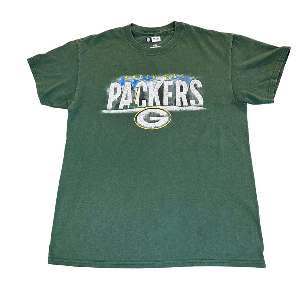 NFL Team Apparel Men’s Green‎ Bay Packers Short Sleeve Shirt Size Medium